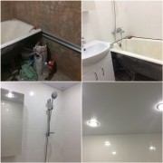 Пример ванны до и после ремонта в Оренбурге